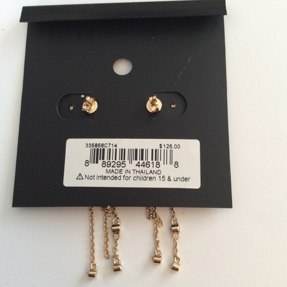 Authentic Coach Bow Earrings NWT - Picture 3 of 3